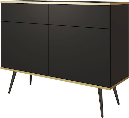 Μπουφές Oro από Μέταλλο με Συρτάρια 107x85x39cm