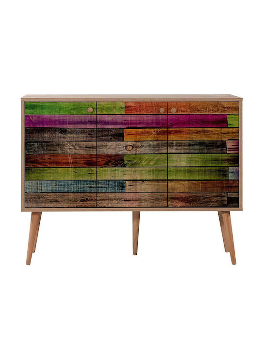 Μπουφές Mega Ξύλινος Multi 120x36x90cm