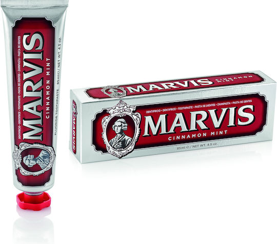Marvis Cinnamon Mint Toothpaste for Ulitis , Plaque & Cavities 85ml