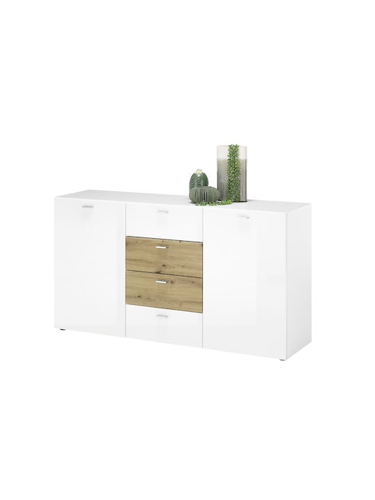 Μπουφές Sari Holz mit Schubladen White 150x81x40cm