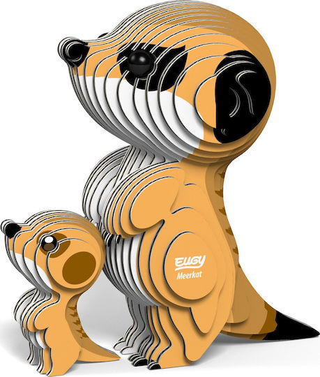 Fat Brain Toys Σουρικάτα Eugy Ökologische 3D-Bau- und Konstruktionsspielzeug