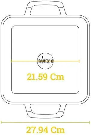 Lodge Тиган от Чугун с Незалепващо Покритие 28cm