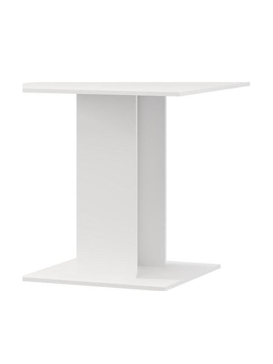 Capua Dining Table Wooden White 80x80x76cm