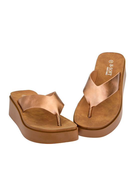 Sommer Damenplattformen Goldene