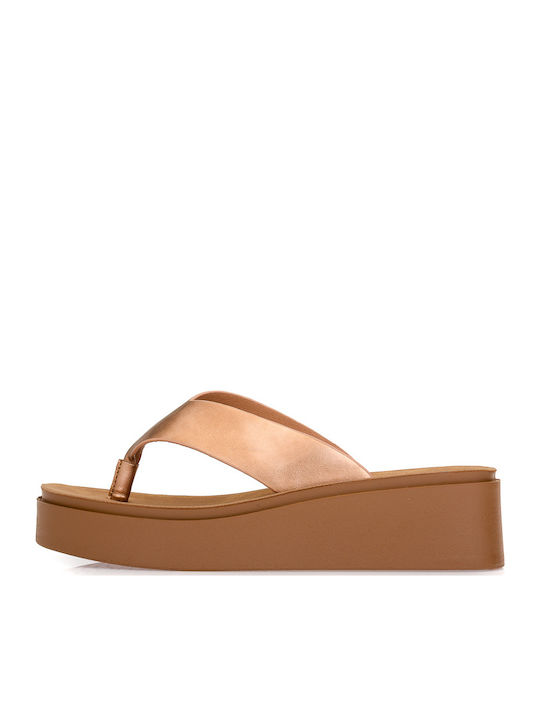 Sommer Damenplattformen Goldene