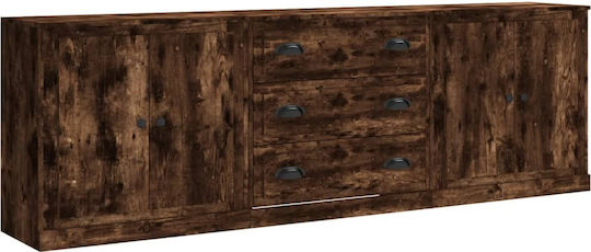 Μπουφές Ξύλινος με Συρτάρια 210x35.5x67.5cm