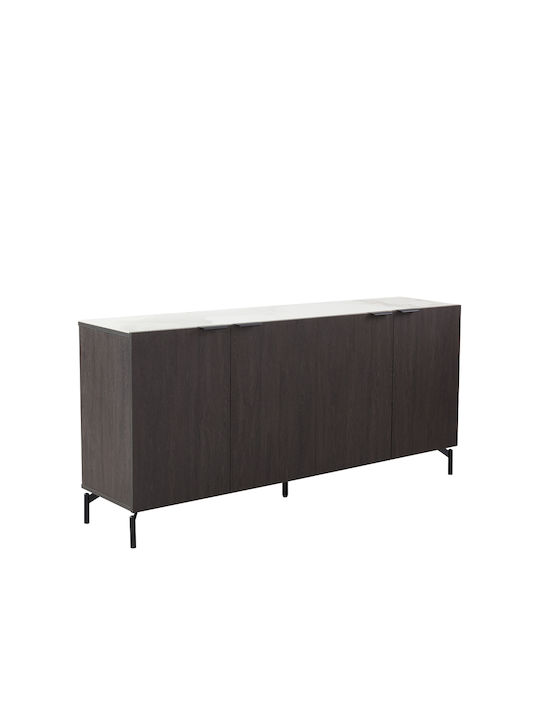 Liberta Μπουφές Notte Ξύλινος Schwarz 180x40.5x84cm