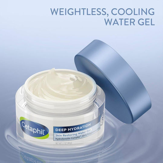 Cetaphil Deep Hydration Light Cremă Hidratantă de Față cu Acid Hialuronic 48gr