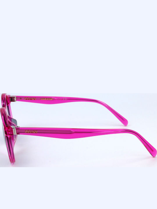 Celine Women's Sunglasses with Pink Frame and Gray Lens CL40010U-75V