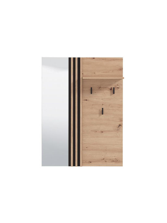 Furnier Eingangsflur Wandmontage Laval Og Civ Artisan Eiche Schwarz Farbe 76x21x102cm