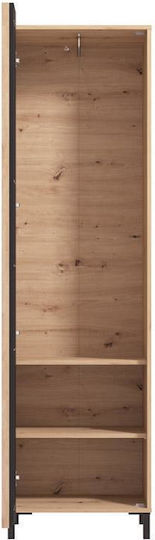 Επιπλο Εισοδου-χωλ Laval P1 Og Artisan Oak-μαυρο Χρωμα 55x40x193εκ