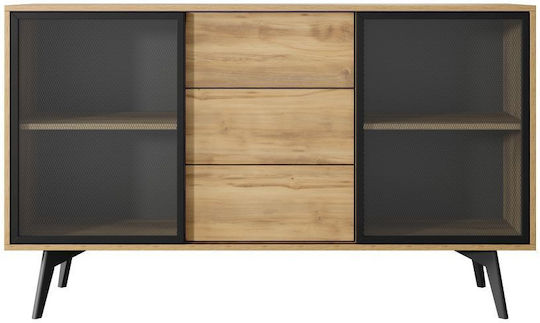 Sideboard Slide Holz mit Schubladen Natürliche Barok 144x39x85cm