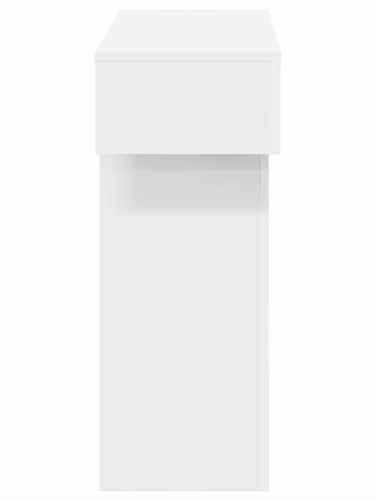 vidaXL Konsolentisch Mit Spiegel 101 X 30 X 74 cm Weiß