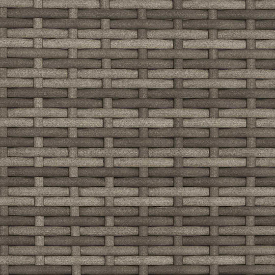 Fotoliu De Exterior Metalic Maro 56x60x112cm