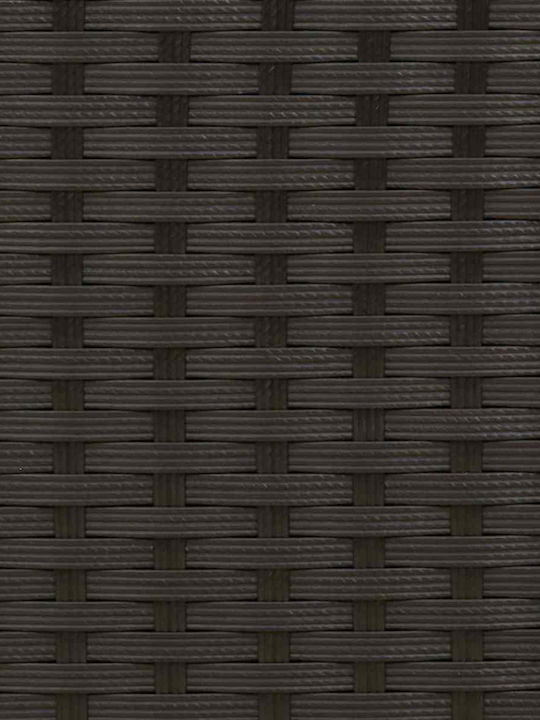 vidaXL Gartenstühle Metallisch Schwarz 56x60x112cm