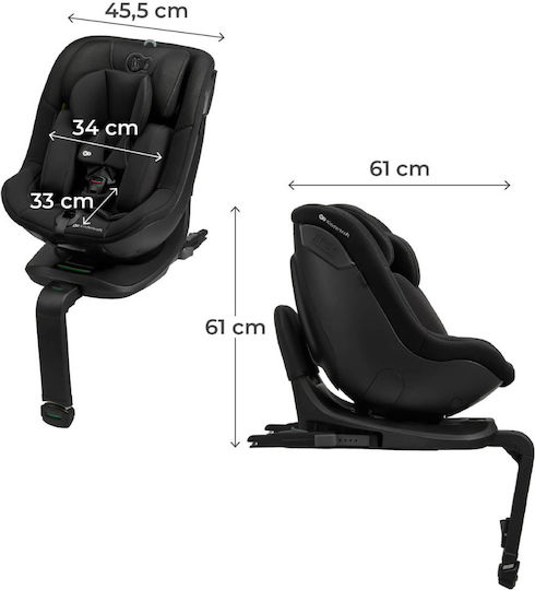 Kinderkraft I-Guard Airflow Столче за Кола i-Размер с Isofix Черен