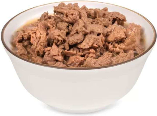 Pet Republic Nasses Katzenfutter in Beutel mit Thunfisch und Fleisch ohne Getreide 24x100gr