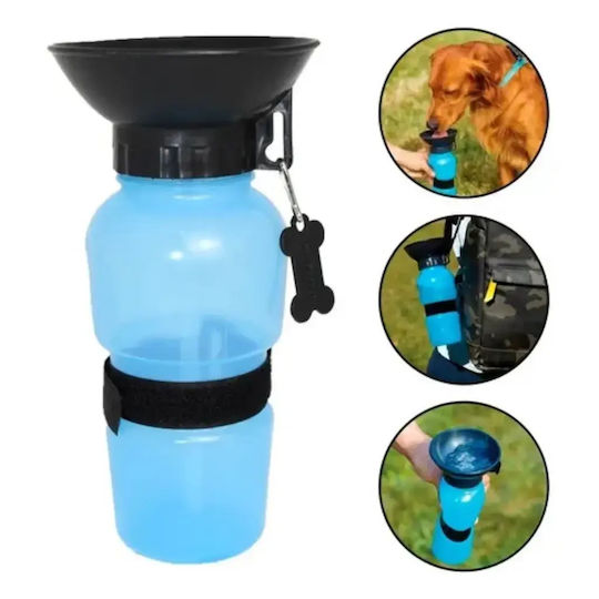 Animal Μπολ Φαγητού & Νερού για Σκύλο 500ml σε Μπλε Χρώμα