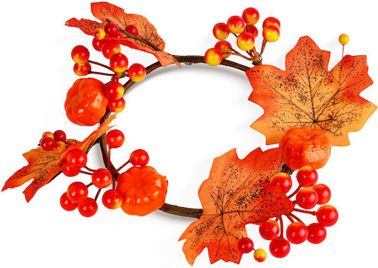 Coroană De Toamnă Decorativă Frunze De Arțar – Ø22 Cm