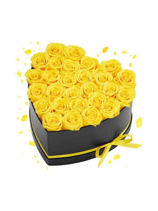 Vevor Allure Blumen 27 Gelbe Rosen Herz-in Box Vevor Allure Blumen 27 Gelbe Rosen Herz-in Box