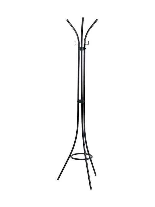 Polihome Ennocmauro Καλόγερος Μεταλλικός Μαύρος 47x47x175cm