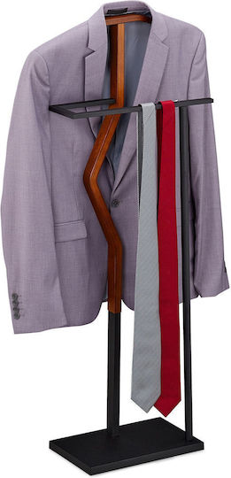 Relaxdays Coat Rack Made Bamboo Metal 106.5 X 45.5 X 20 Cm Relaxdays Coat Rack Made Bamboo Metal 106.5 X 45.5 X 20 Cm
