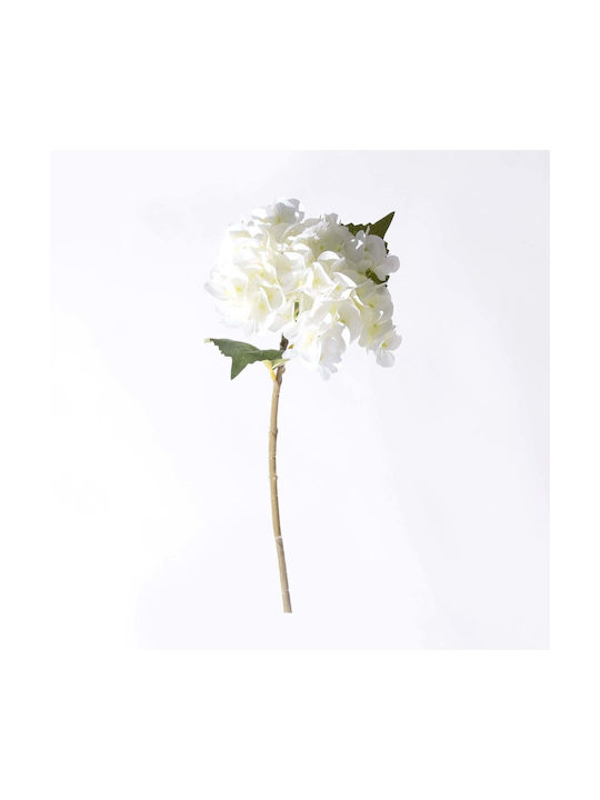 Supergreens Artificial Hydrangea Branch White 47 cm