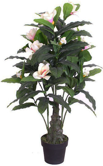Künstlicher Magnolienbaum im Plastiktopf 120 cm