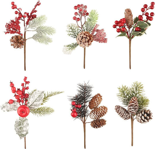 Jangostor Artificial Pine Branches Christmas Set 6 Pieces Jangostor Artificial Pine Branches Christmas Set 6 Pieces