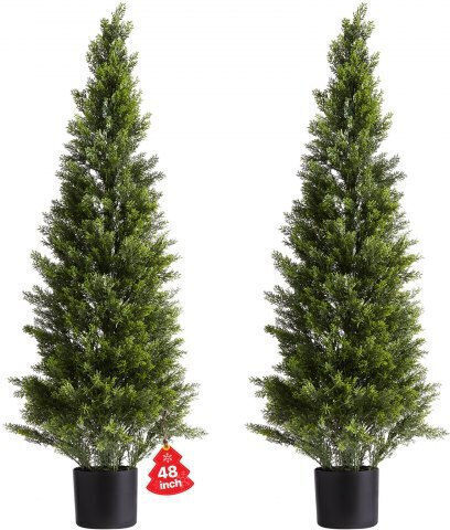 Vevor Decorative Thuja Trees Vevor 2 Pieces 1219mm Ideal For Indoor & Outdoor Spaces Xsrgxjs48ycxnm7y5001v0