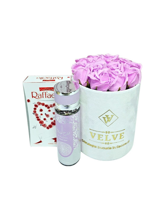 Premium Gift Set Lilac Soap Roses V.v Love Fragrance Raffaello