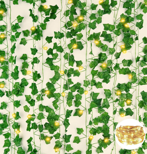 Artificial Ivy Decoration Led 2.10 M Piece X 12 Total Length 25 M Plastic Green Artificial Ivy Decoration Led 2.10 M Piece X 12 Total Length 25 M Plastic Green