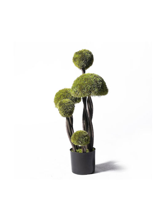 Supergreens Uv Τεχνητό Δέντρο Μπονσάι Moss ''mushroom'' Πενταπλό Πράσινο 90 Εκ