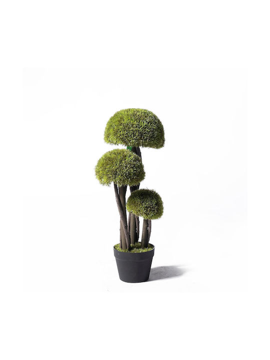 Supergreens Uv Τεχνητό Δέντρο Μπονσάι Moss ''mushroom'' Τριπλό Πράσινο 70 Εκ