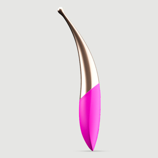 Elegant Curved Tip Κλειτοριδικός Δονητής Ροζ Χρυσό