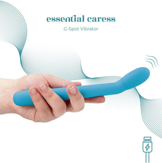 Virgite Caress Vibrator G-Punkt 18,7cm Blau