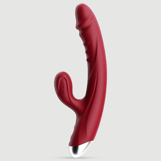 Dicky Dotted & Curved Δονητής Rabbit Κόκκινος