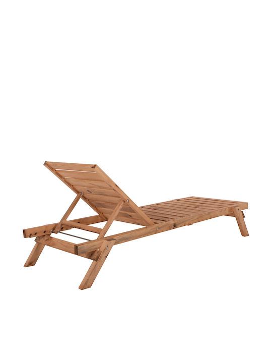 Șezlong Din Lemn JULES Ecru 194x65x30cm