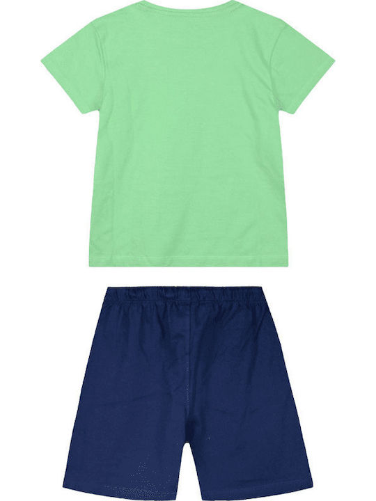 Energiers Kids Set with Shorts Light Green 2 Pieces