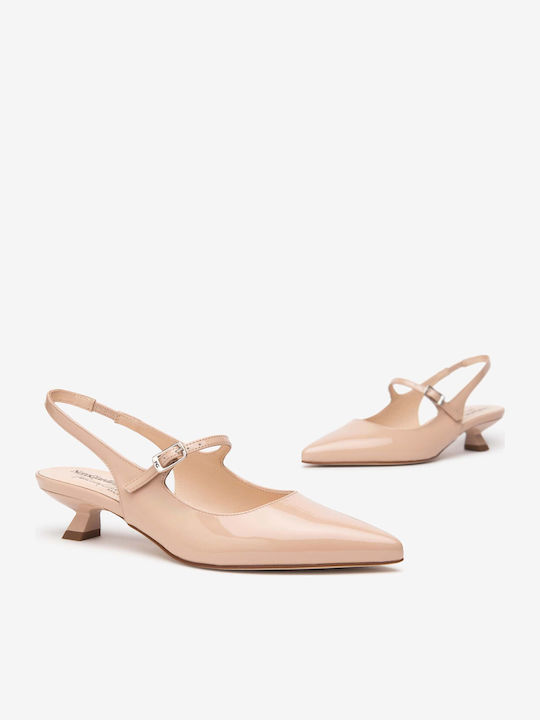 Leder Pumps Rosa
