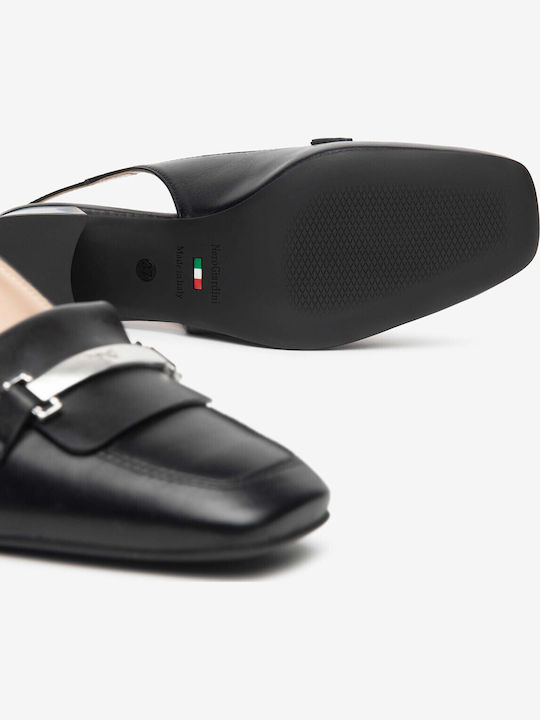 Leather Heels Black