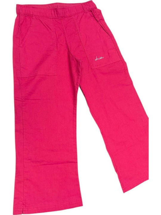 Kinderhose Stoff Fuchsie