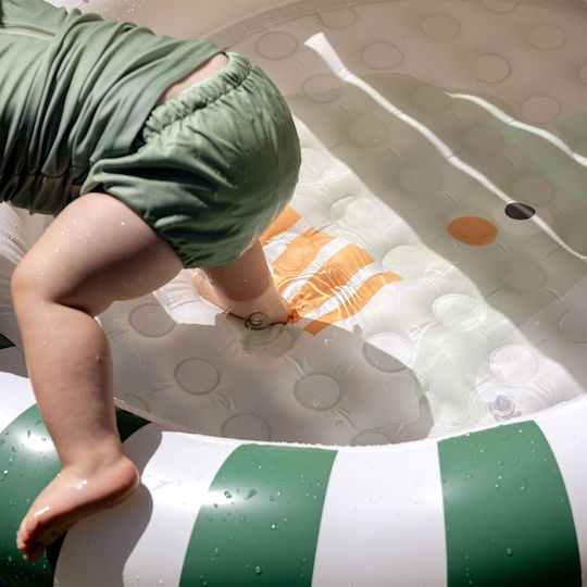 Sunnylife Eli The Elephant Children's PVC Swimming Pool 100lt Inflatable 120x106x68cm Gray