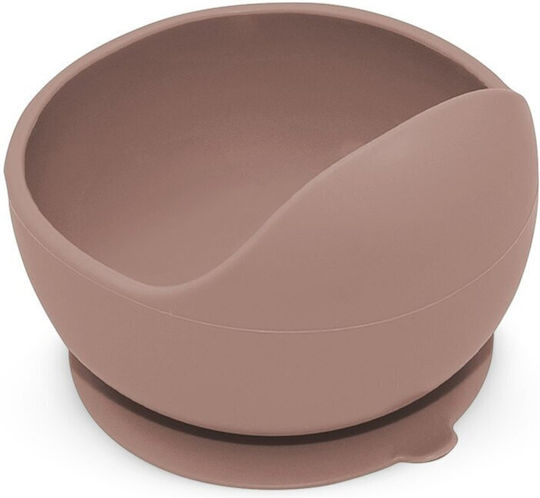 Petite & Mars Bol De Mâncare Pentru Copii Din Silicon Maro