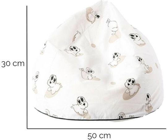 Beanbag 35x50 cm Alb Beanbag 35x50 cm Alb