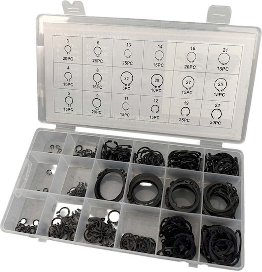 Σετ Εξωτερικές Ασφάλειες Seeger 300τμχ Gebo Tools