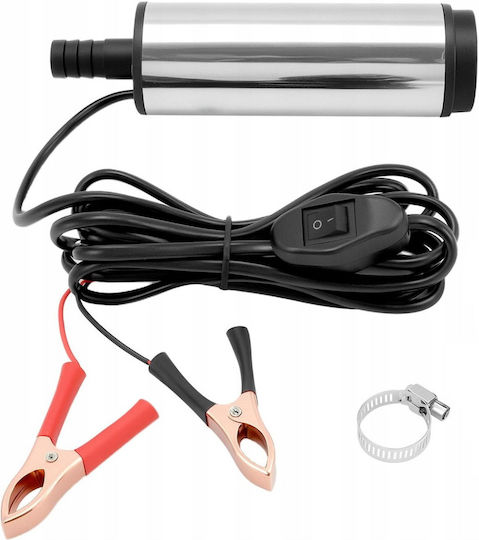 Pompă Auto Transfer Lichide Filtru Zola 12v Debit 12 L Min 8500 Rpm Adaptor Priză Brichetă Cleme Alimentare Oțel Inoxidabil