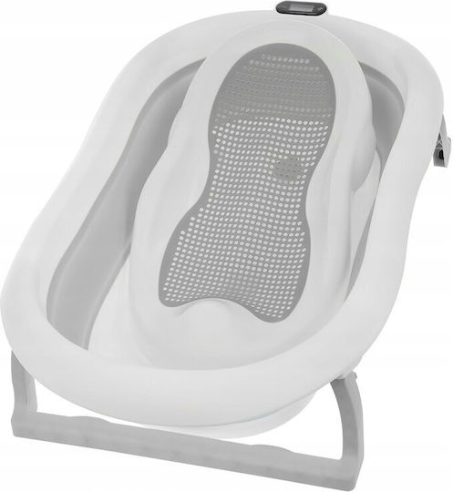 Primabobo Folding Baby Bath with Thermometer Gray