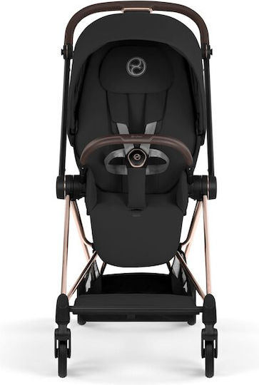 Cybex Mios Comfort Ρυθμιζόμενο Καρότσι 2 σε 1 Kατάλληλο για Nεογέννητο Sepia Black / Rosegold Frame 9.8kg