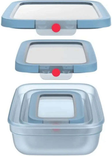 Tefal Set Plastic Lunch Boxes 3 Pieces